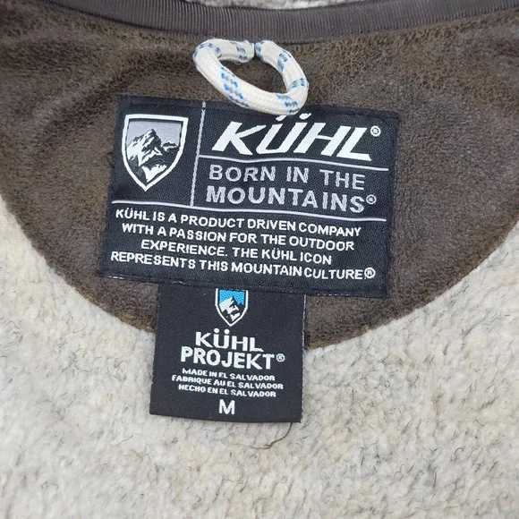 KUHL Dani Sherpa Jacket Women's Medium Brown Zip Heavy Outdoors - Picture 8 of 16